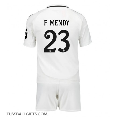 Real Madrid Ferland Mendy #23 Fußballbekleidung Heimtrikot Kinder 2024-25 Kurzarm (+ kurze hosen)